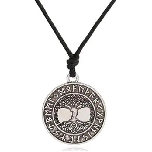 Ztuo Tree of Life World Tree Pendant Norse Vikings Runes Amulet Necklace Nordic Talisman Ztuo Tree of Life World Tree Pendant Norse Vikings Runes Amulet Necklace Nordic Talisman