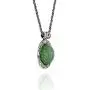 Stera Jewelry Antique Style Floral Design Round Gemstone Pendant Sterling Silver Necklace, 20 Inches Stera Jewelry Antique Style Floral Design Round Gemstone Pendant Sterling Silver Necklace, 20 Inches