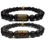 Buddhist Bracelet - Buddhism Chinese Zodiac Made of Jujube Tree and Three Charm (Energize, Achievement, Health) Included Original Chakra Infused Word of Buddha for Men Woman 8mm Beads Buddhist Bracelet - Buddhism Chinese Zodiac Made of Jujube Tree and Three Charm (Energize, Achievement, Health) Included Original Chakra Infused Word of Buddha for Men Woman 8mm Beads