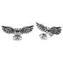 Controse Red Winged Heart with Keyhole Earrings