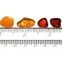 Raw Amber Flat Gemstones Very Small Set of 12 Stones