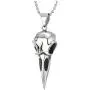 COOLSTEELANDBEYOND Stainless Steel Mens Womens Eagle Bird Skull Pendant Necklace with 30 Inches Ball Chain, Polished COOLSTEELANDBEYOND Stainless Steel Mens Womens Eagle Bird Skull Pendant Necklace with 30 Inches Ball Chain, Polished