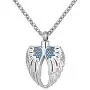 CoolJewelry Urn Necklace Ashes Angel Wing Pink Heart Keepsake Pendant Stainless Steel Cremation Memorial Jewelry CoolJewelry Urn Necklace Ashes Angel Wing Pink Heart Keepsake Pendant Stainless Steel Cremation Memorial Jewelry