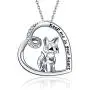 ONEFINITY Fox Necklace Sterling Silver Origami Fox Pendant Necklace for Women Jewelry Gifts ONEFINITY Fox Necklace Sterling Silver Origami Fox Pendant Necklace for Women Jewelry Gifts