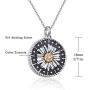 KINGWHYTE Urn Necklaces for Ashes for Women 925 Sterling Silver, Cremation Jewelry for Ashes of Loved Ones Keepsake