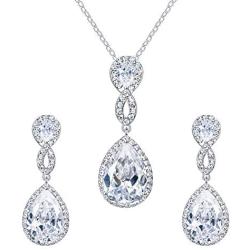 EVER FAITH Wedding 8-Shape Zircon Jewelry Set Austrian Crystal