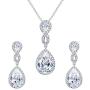 EVER FAITH Wedding 8-Shape Zircon Jewelry Set Austrian Crystal