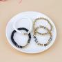 yansport Colorful Surfer Stretch Bracelet, Letter Vinyl Beads Bracelet Set, Handmade Elastic Rope Heishi Bracelet, Summer Beach Bracelet for Women and Girls