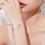 Animal Bracelet for Women 925 Sterling Silver Giraffe Bracelet/Flamingo Bracelet Infinity Love Heart Adjustable Chain for Mom Girlfriend Mothers Day