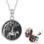 Horse Locket Necklace That Holds Pictures 925 Sterling Silver Vintage Oxidized Horse Necklace Photo Locket Pendant Jewelry Gifts for Women Birthday