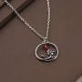 CENWA Beauty and The Beast Inspired Rose Necklace Enchanted Rose Inspired Necklace Beauty Fairy Tale Necklace