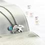 BlinkingSoul Mama Bear Necklaces Pendant Mommy Mom Mother Birthstone Jewelry for Women Girls
