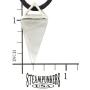 Celestial Collection - Large Pyramid Pendulum Triangle Point, Clear Quartz Pendant 1.38 inches 35mm - 20-22 Inch Adjustable Black Cord – Crystal Gemstone Collectibles Carved Necklace Handmade Charm