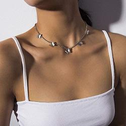 Konpicca Butterfly Necklace Y Pendant Simple Cute Necklaces Long Multilayer Chain Fashion Jewelry Women Girls Gift for Her