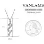 VANLAMS S925 Sterling Silver Cubic Zirconia Pendant Necklace for Women Girl Jewelry Gifts VANLAMS S925 Sterling Silver Cubic Zirconia Pendant Necklace for Women Girl Jewelry Gifts