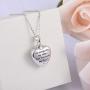 FREECO Sterling Silver Meticulous Morkmanship Memorial Urn Necklace Always with me Cremation Jewelry Pendant Necklaces for ashes
