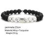 12 Constellations Anxiety Black White Bracelets For Women, Distance Friendship Men Pride Bracelets For Kids Yin Yang Lucky Blessing Beaded Couples Bracelet Bangle Wristband For teen girls Jewelry