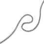AmyRT Jewelry 4mm Titanium Steel Wheat Silver Chain Necklaces for Men & Women 16 to 30 Inches