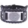 fishhook Norse Viking Vegvisir Compass 24 Amulet Runes Bangle Leather Bracelet fishhook Norse Viking Vegvisir Compass 24 Amulet Runes Bangle Leather Bracelet