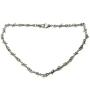 Silver Wire Chains Necklace for Men Women Hip Hop Punk Gothic Thorns Choker Jewelry for Boys