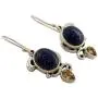 NOVICA Lapis Lazuli and Citrine Dangle Earrings in 925 Sterling Silver Settings Royal Charm NOVICA Lapis Lazuli and Citrine Dangle Earrings in 925 Sterling Silver Settings Royal Charm