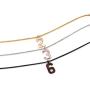QeenseKc Inspiration Lucky Number 9 Necklace Personalized Baseball Jersey Initial Stainless SteelPendant Jewelry for Sports Fan Gift 3mm Keel Link Chain