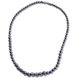 Shop LC Stainless Steel Black Hematite Beads Drop Dangle Earrings Matinee Necklace Fashion Prom Jewelry Sets for Women 20''