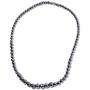 Shop LC Stainless Steel Black Hematite Beads Drop Dangle Earrings Matinee Necklace Fashion Prom Jewelry Sets for Women 20''