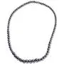 Shop LC Stainless Steel Black Hematite Beads Drop Dangle Earrings Matinee Necklace Fashion Prom Jewelry Sets for Women 20''
