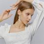 DAMLENG 3 Pairs Unique Creative Cute Tea Coffee Cup Dangle Drop Earrings Sets for Women Girls Funny Statement Jewelry Gifts