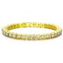 Bling Iced Out Bracelet for Men Hip Hop Diamond Tennis Bracelets in Silver Gold Plated 7 8 9 Inches