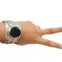 Black Onyx Argentium Plated Silver Adjustable Cuff Bracelet | Boho Jewelry from Nepal Black Onyx Argentium Plated Silver Adjustable Cuff Bracelet | Boho Jewelry from Nepal