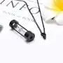 The New Black Memory Hourglass Urn Pendant Cremation Jewelry Urn Necklaces Memorial Ashes for Women Free Fill kit The New Black Memory Hourglass Urn Pendant Cremation Jewelry Urn Necklaces Memorial Ashes for Women Free Fill kit