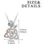 YFN Sterling Silver Celtic Triangle Trinity Knot Necklace Heart Rose Pendant Good Luck Irish Jewelry for Women Gifts YFN Sterling Silver Celtic Triangle Trinity Knot Necklace Heart Rose Pendant Good Luck Irish Jewelry for Women Gifts