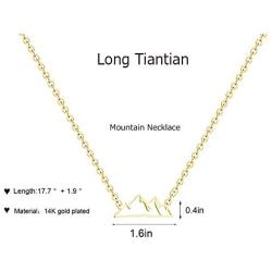 Best Friend Necklaces for 2 Dainty Bar Neckalce Elephant Love Knot Mountain Lock Necklace Jewelry Gifts for Women