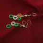yigedan Natural Gem Dangle Hoops 3 Colors Jade Pearl Drop Earrings for Women Girls 14K Unique Handmade Jewelry yigedan Natural Gem Dangle Hoops 3 Colors Jade Pearl Drop Earrings for Women Girls 14K Unique Handmade Jewelry