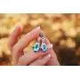 HisJewelsCreations Baroque Crystal Vintage Inspired Leverback Dangle Drop Earrings