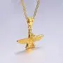 U7 Farvahar Pendant Chain Stainless/Black Gun/18K Gold Plated Symbol Iran Persian Gift Necklace, Customizable U7 Farvahar Pendant Chain Stainless/Black Gun/18K Gold Plated Symbol Iran Persian Gift Necklace, Customizable