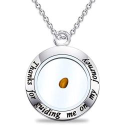 CYTING Mustard Seed Necklace Thanks for Guiding Me On My Journey Confirmation Sponsor Necklace Appreciation Gift for Sponsor Godmother Godfather