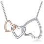 MEDWISE Generations Necklace for Grandma Gifts Jewelry S925 Sterling Silver Grandmother Mom Granddaughter Mothers Day Necklace Jewelry Birthday Gifts Rose Gold Tone Infinity Circle Love Necklace
