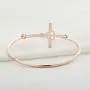 WUSUANED Infinity Love Heart God Cross with Faith Inscription Christian Bracelet Religious Gift for Women Girls