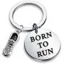 SEIRAA Runners Gift Marathon Jewelry Born to Run Keychain Running Keychain with Running Shoes Charm SEIRAA Runners Gift Marathon Jewelry Born to Run Keychain Running Keychain with Running Shoes Charm