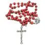 Zuluf Red Rose Scented Wood Rosary Beads Christian Catholic Holy Rosary Beads Cross Necklace | Rose Smell Rosary Petal Red Rare Carved Beads & Silver Plated Cross from Jerusalem Holy Land | ZROS009 Zuluf Red Rose Scented Wood Rosary Beads Christian Catholic Holy Rosary Beads Cross Necklace | Rose Smell Rosary Petal Red Rare Carved Beads & Silver Plated Cross from Jerusalem Holy Land | ZROS009