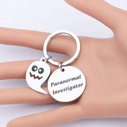 CENWA Funny Paranormal Investigator Keychain Ghost Hunter Gifts Ghost Hunting Gifts Hallowen Day Gift