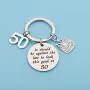 PENQI Funny 40th 50th 60 th Birthday Gifts It Should be Against The Law to Look This Good at 40/50/60 Happy Birthday Keychain for Women Men