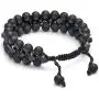 Jovivi Beads Chakra Bracelet Tigers Eye Gemstone Black Onyx Obsidian Lava Rock Stone Essential Oil Diffuser Bracelet Natural Energy Yoga Healing Crystals Bracelet Adjustble for Women Men Jovivi Beads Chakra Bracelet Tigers Eye Gemstone Black Onyx Obsidian Lava Rock Stone Essential Oil Diffuser Bracelet Natural Energy Yoga Healing Crystals Bracelet Adjustble for Women Men