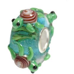 Tortoise Sea Turtle Murano Glass Bead Fit European Brand Charms