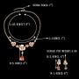 EVER FAITH Womens Zircon Crystal Enamel 3 Flowers Tear Drop Necklace Earrings Set Gold-Tone