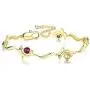 Sllaiss 14K Gold Plated Dolphin Bracelet Embellished with 5A Cubic Zircon Lobster Clasp Fashion Party Valentines Day Jewelry Gift for Women Adjustable Dolphin Link Bracelets
