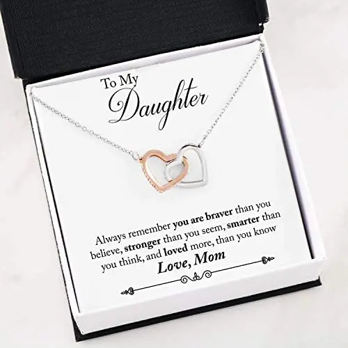 Faith Davis Interlocking Hearts Necklace - Gift for Daughter from Mom - Birthday, Graduation, or Just Because! Faith Davis Interlocking Hearts Necklace - Gift for Daughter from Mom - Birthday, Graduation, or Just Because!